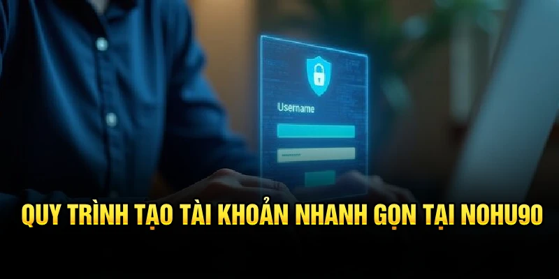Quy trình tạo tài khoản nhanh gọn tại Nohu90